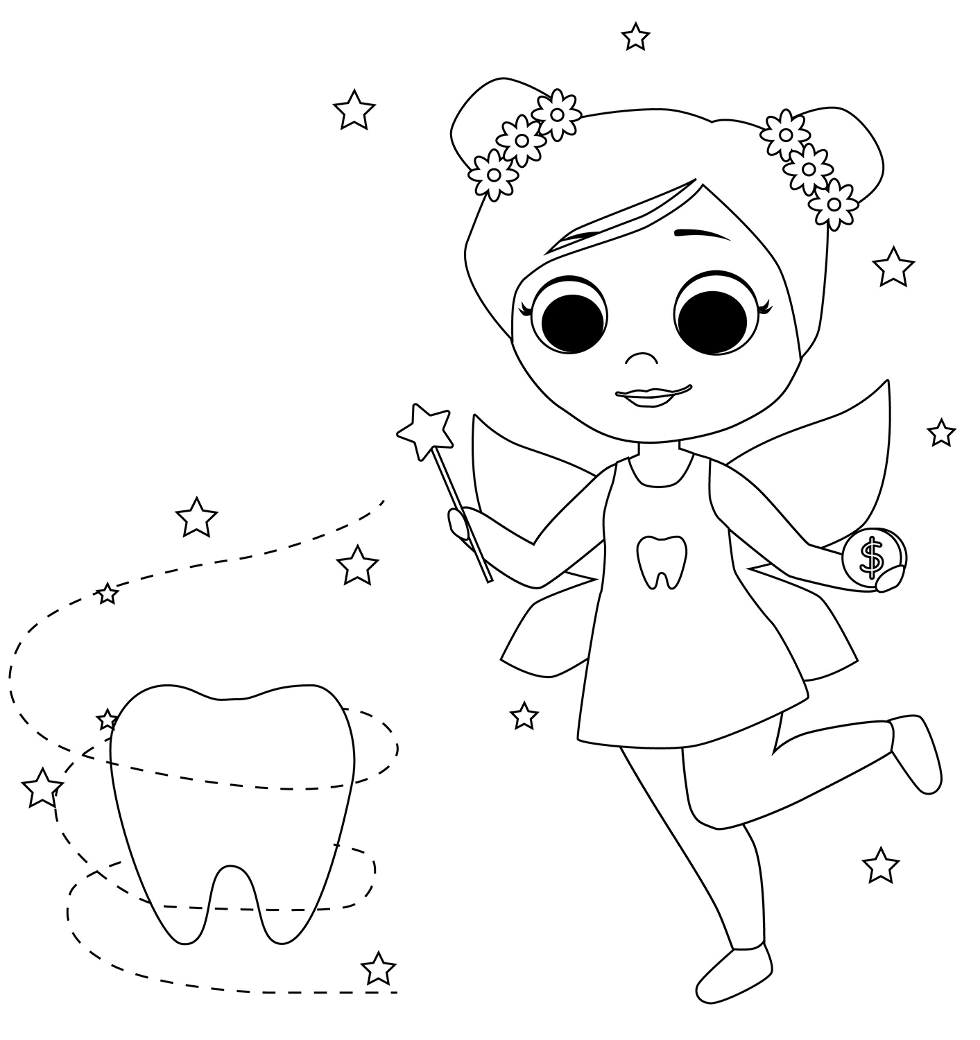 Desenho de Dentes para imprimir