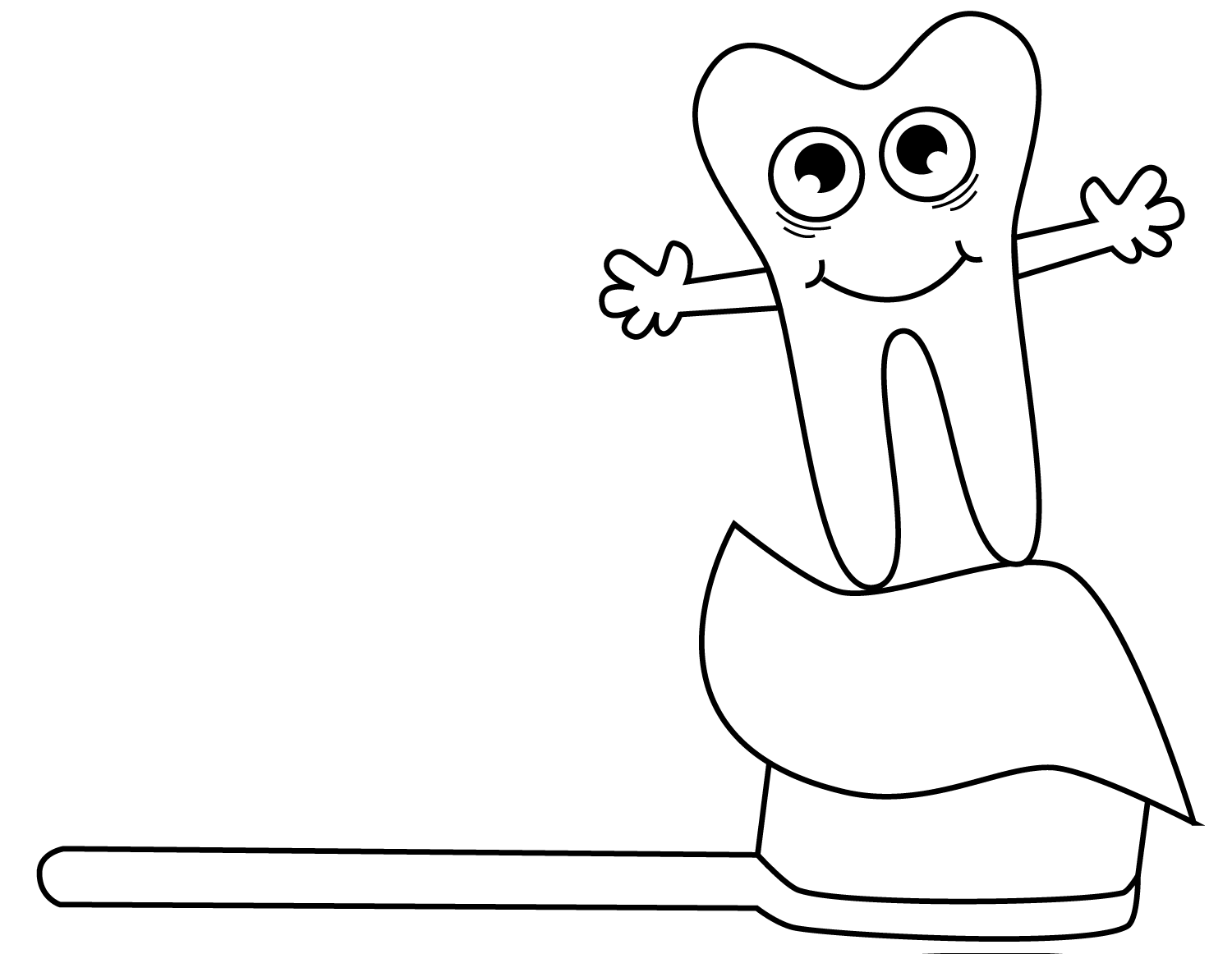 Desenho de Dentes para imprimir
