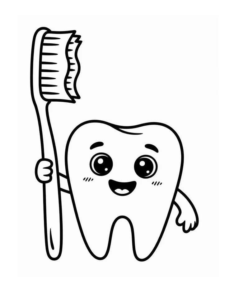 Desenho de Dentes para imprimir