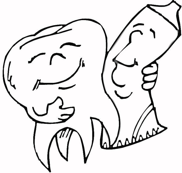 Desenho de Dentes para imprimir