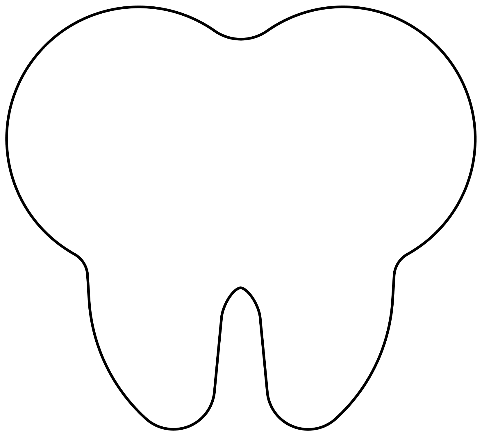 Desenho de Dentes para imprimir