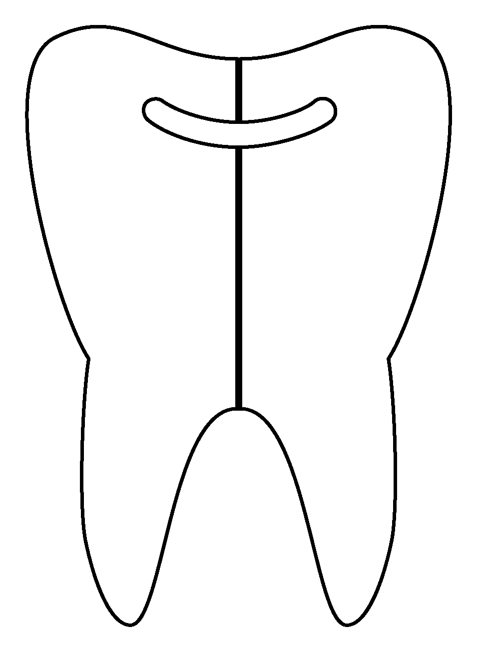 Desenho de Dentes para imprimir