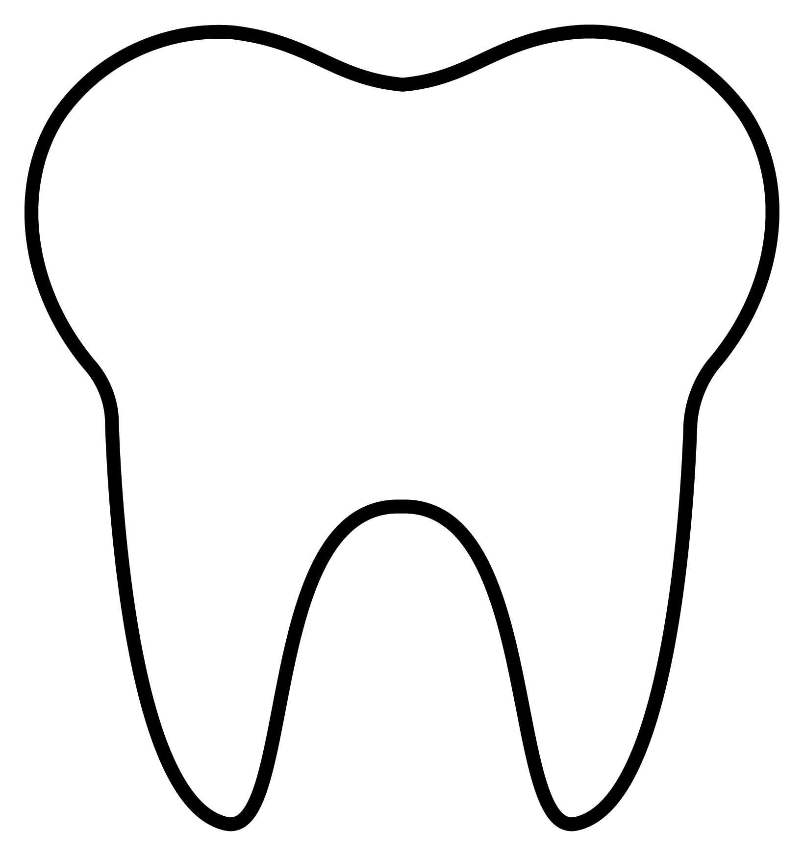 Desenho de Dentes para imprimir
