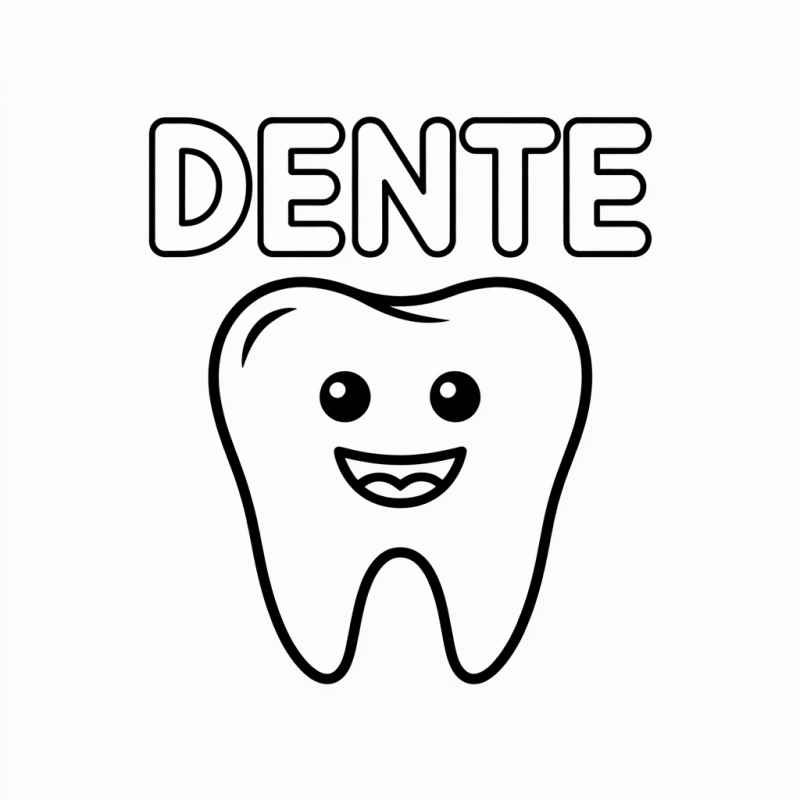 Desenho de Dentes para imprimir