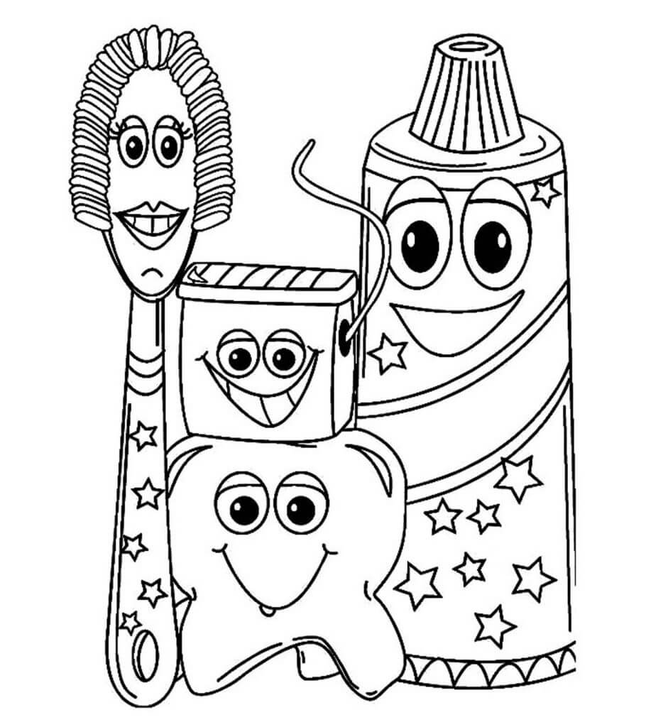 Desenho de Dentes para imprimir