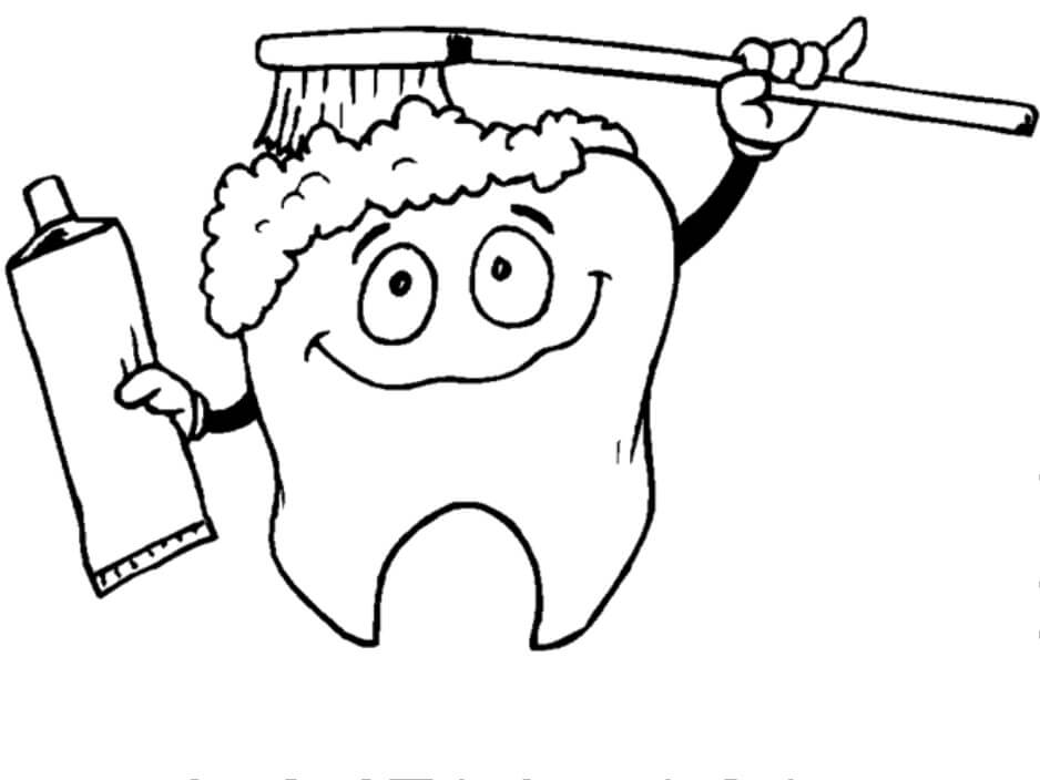Desenho de Dentes para imprimir