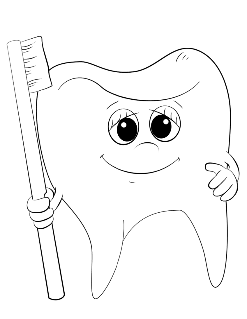 Desenho de Dentes para imprimir