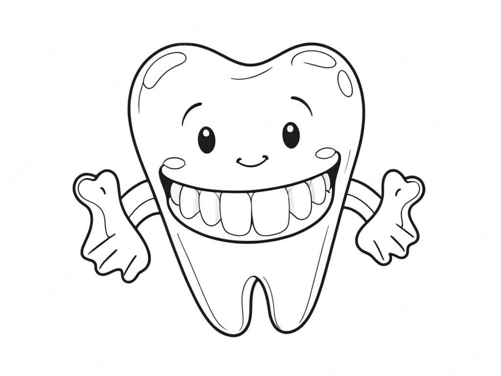 Desenho de Dentes para imprimir