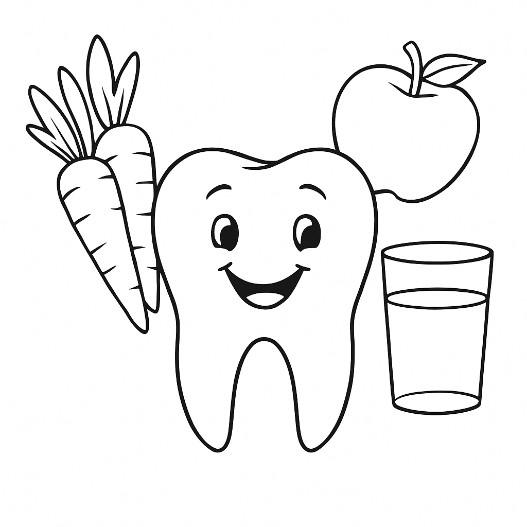 Desenho de Dentes para imprimir