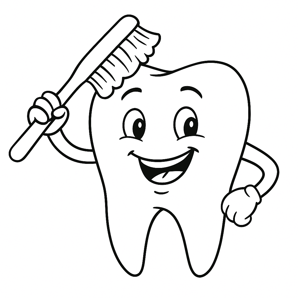 Desenho de Dentes para imprimir