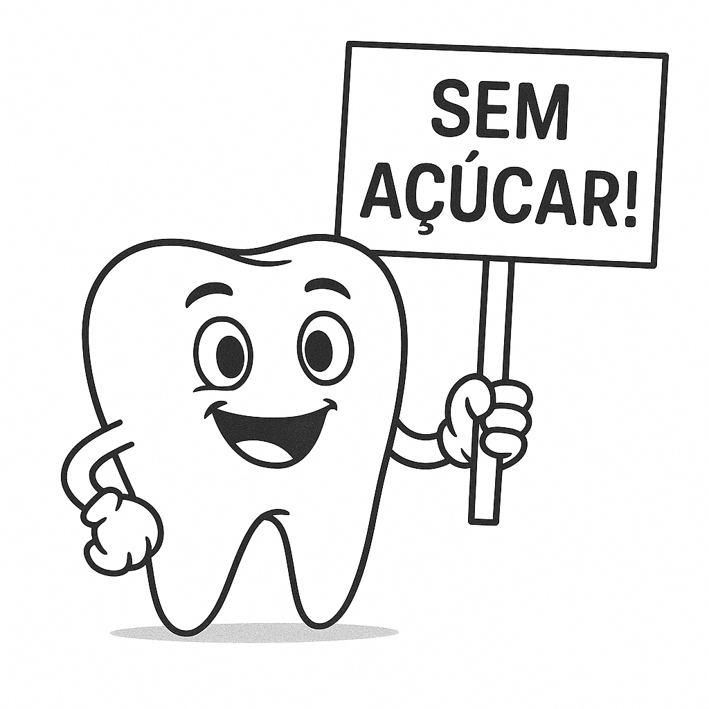 Desenho de Dentes para imprimir