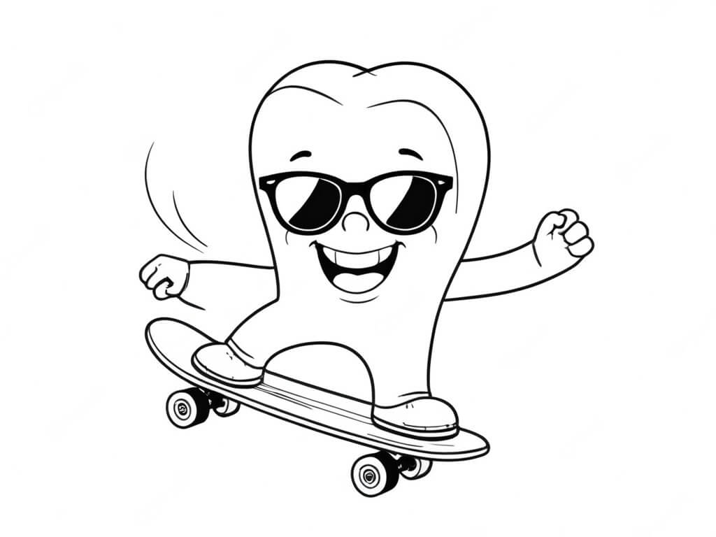 Desenho de Dentes para imprimir