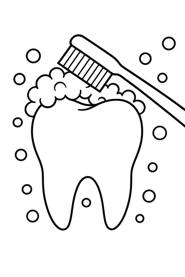 Desenho de Dentes para imprimir