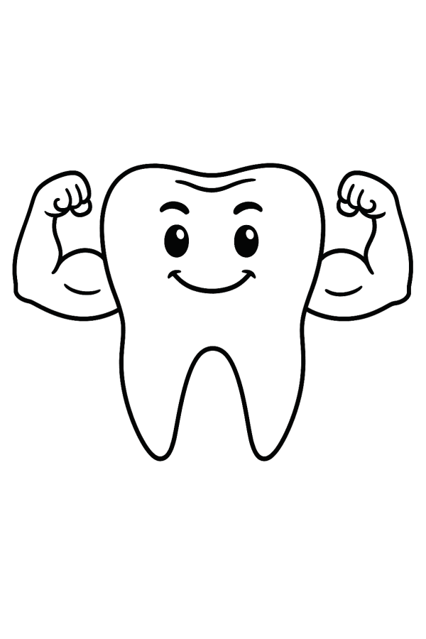 Desenho de Dentes para imprimir