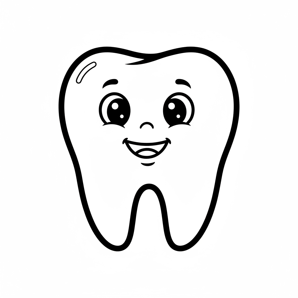 Desenho de Dentes para imprimir
