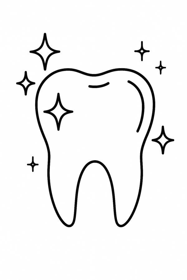 Desenho de Dentes para imprimir