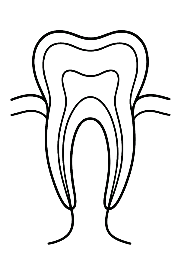 Desenho de Dentes para imprimir