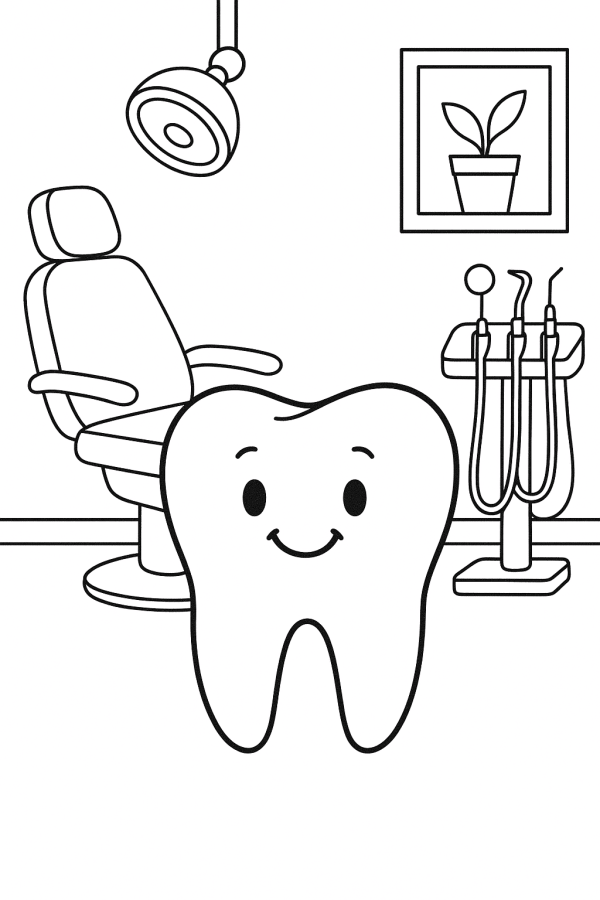 Desenho de Dentes para imprimir