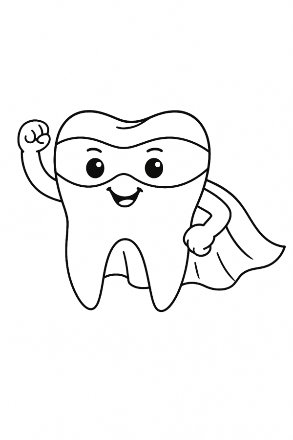 Desenho de Dentes para imprimir