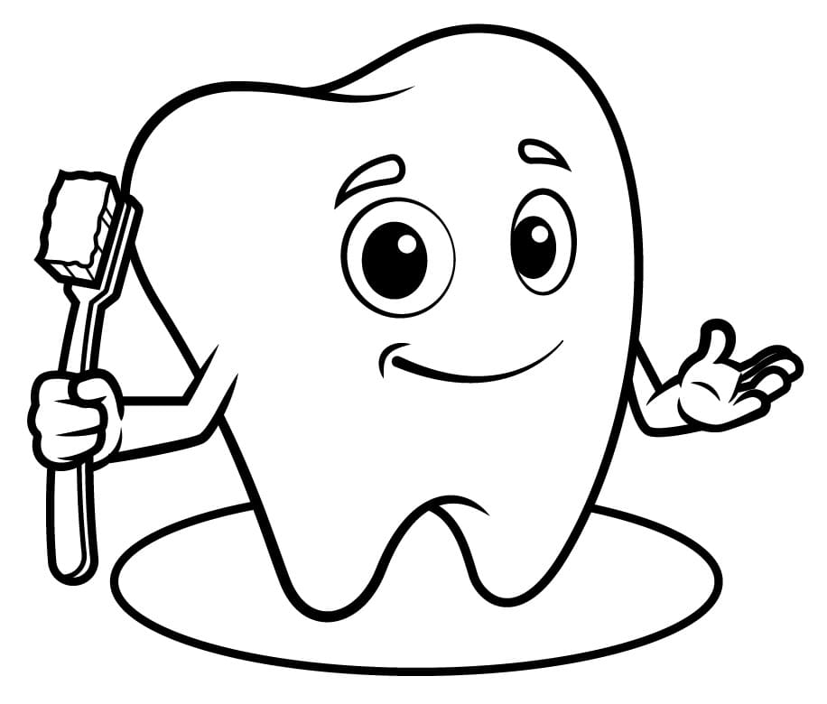 Desenho de Dentes para imprimir