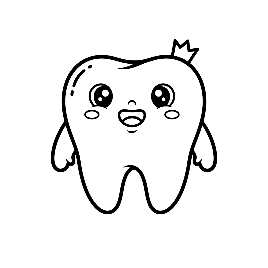 Desenho de Dentes para imprimir