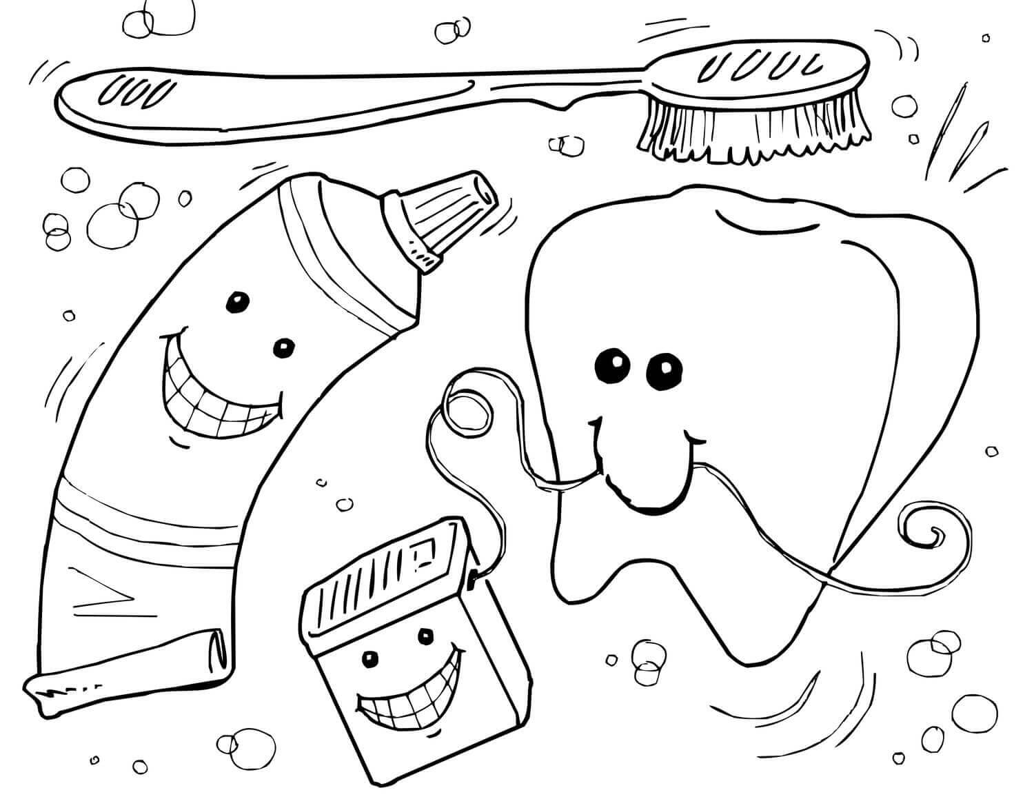 Desenho de Dentes para imprimir