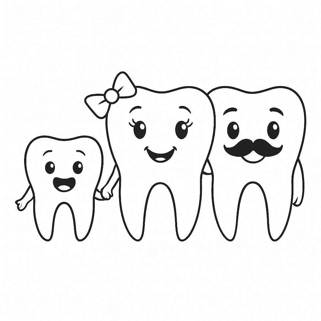 Desenho de Dentes para imprimir
