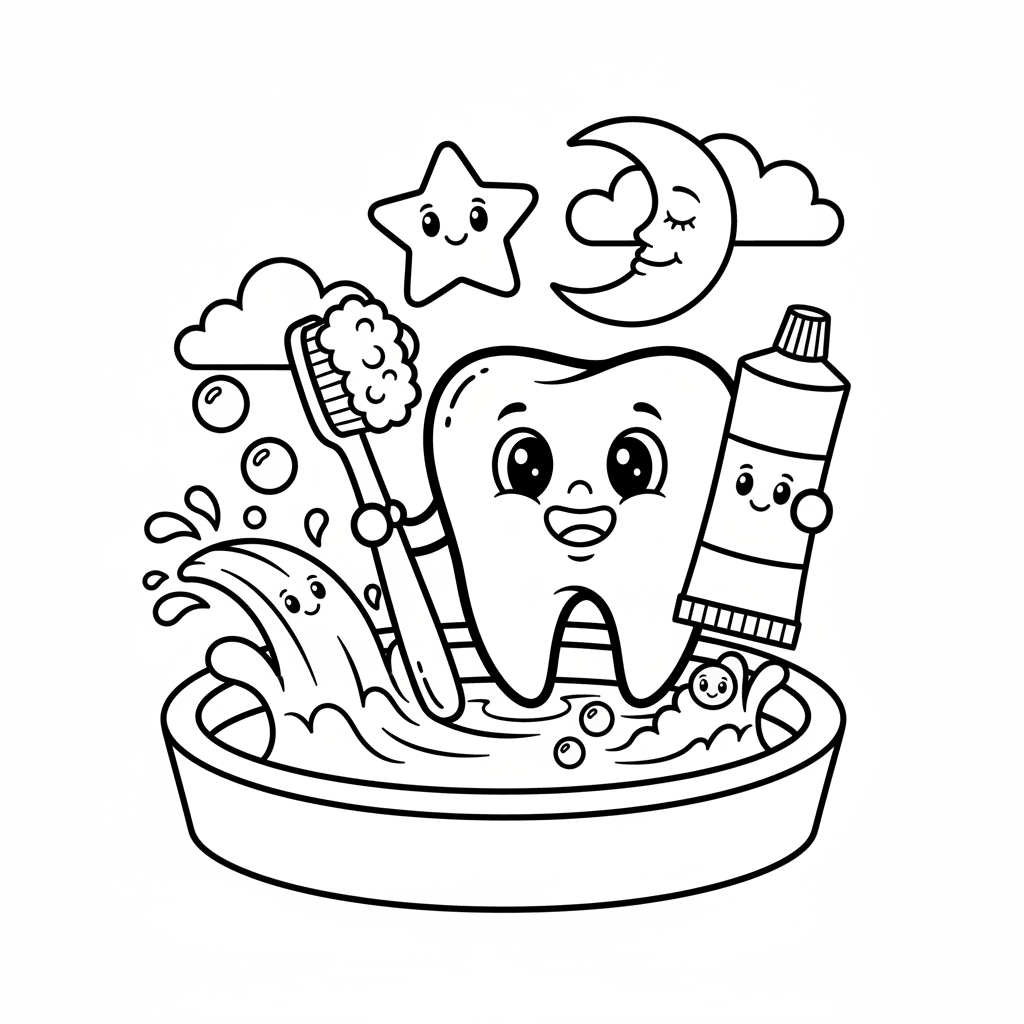 Desenho de Dentes para imprimir