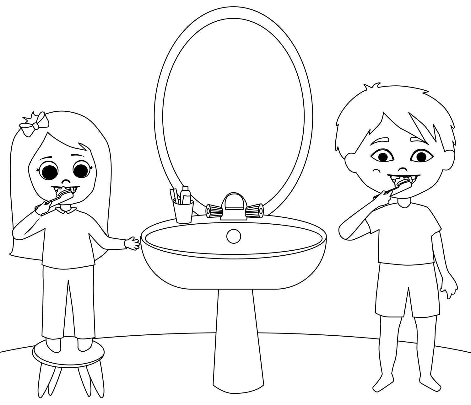 Desenho de Dentes para imprimir
