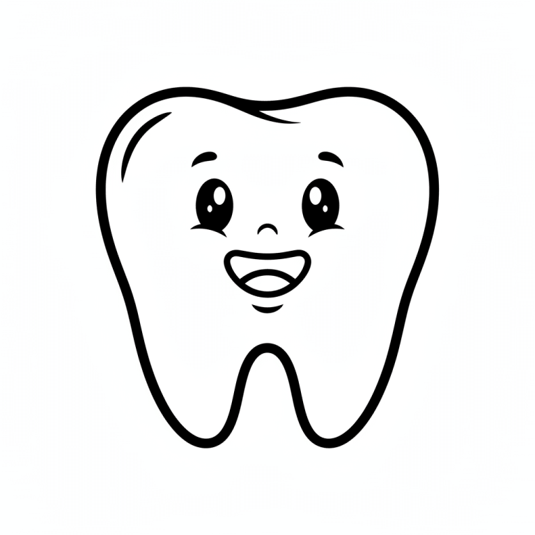 Desenho de Dentes para imprimir
