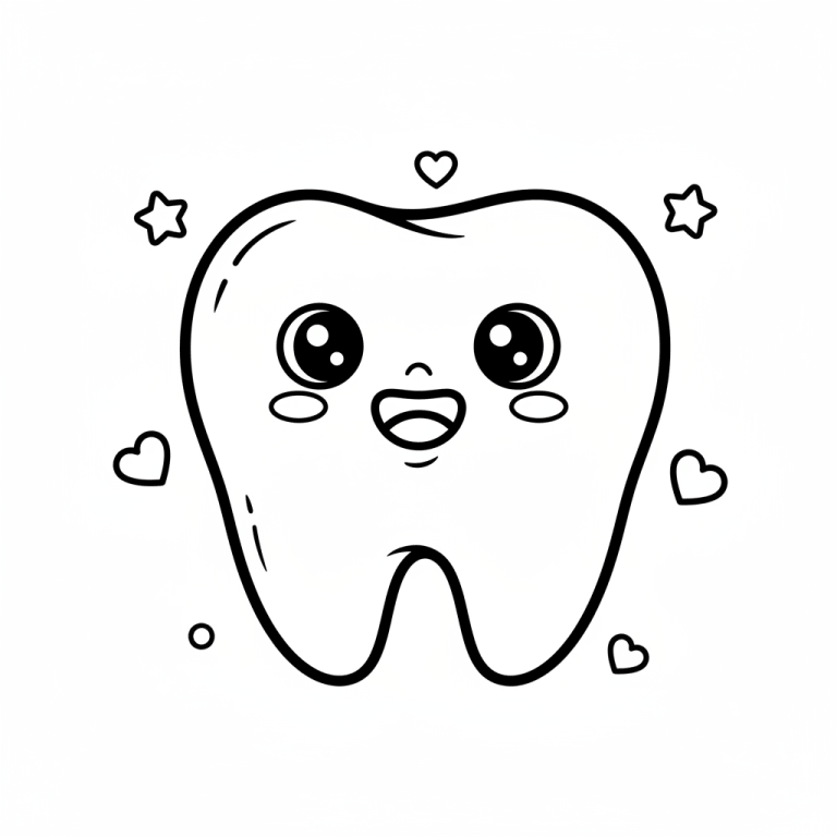 Desenho de Dentes para imprimir