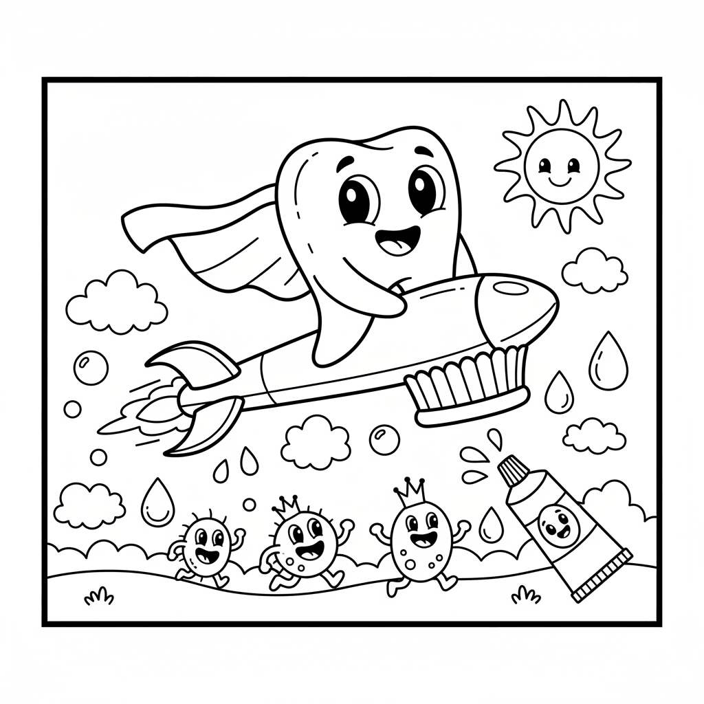 Desenho de Dentes para imprimir