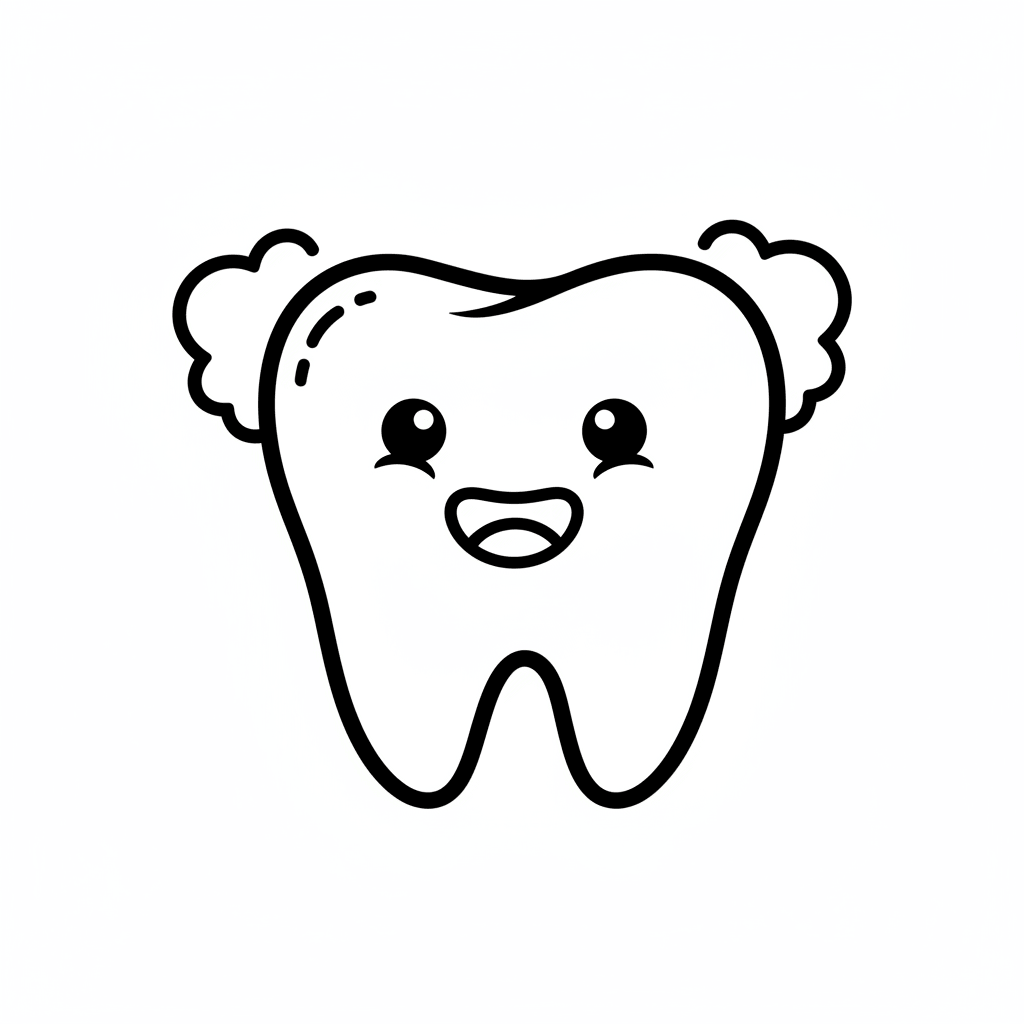 Desenho de Dentes para imprimir