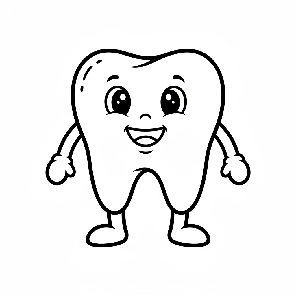 Desenho de Dentes para imprimir