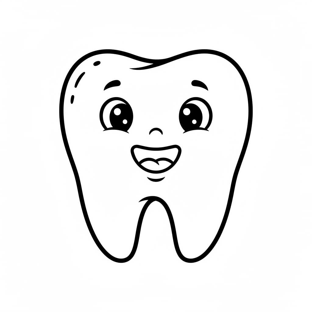 Desenho de Dentes para imprimir