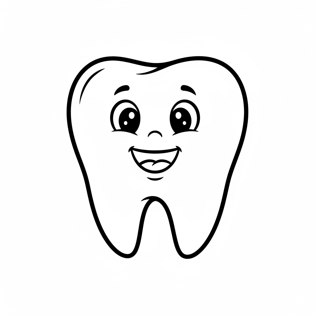 Desenho de Dentes para imprimir