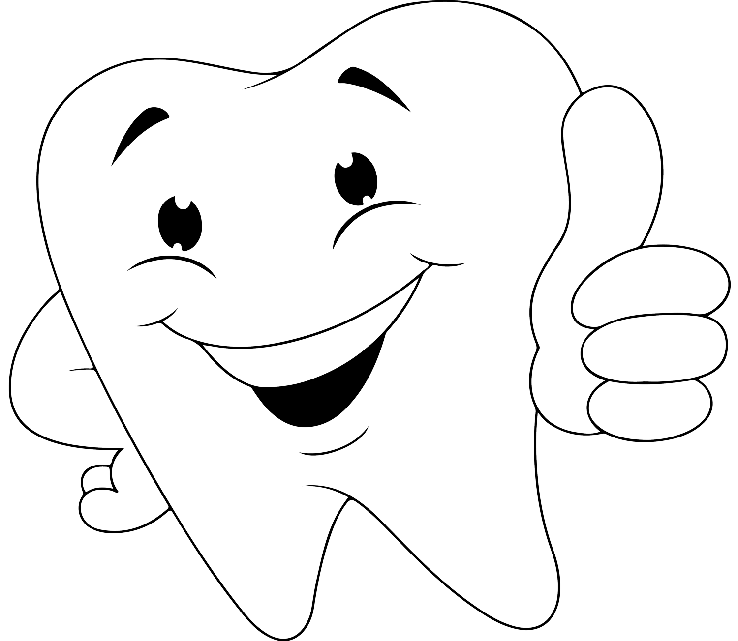 Desenho de Dentes para imprimir