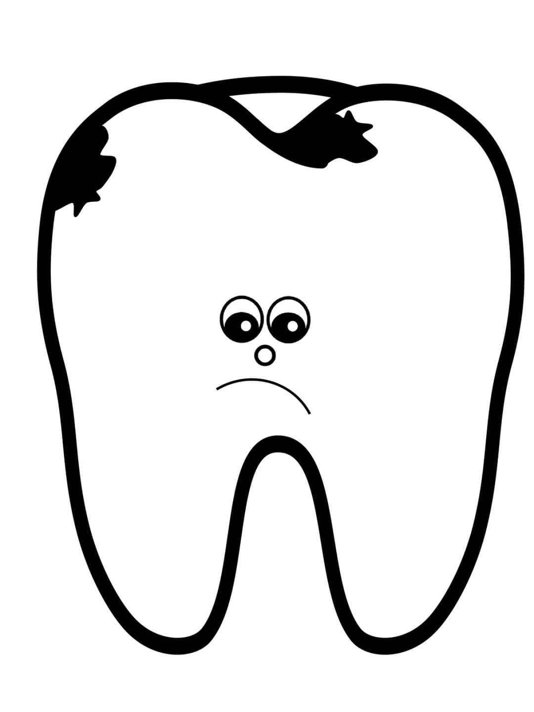 Desenho de Dentes para imprimir