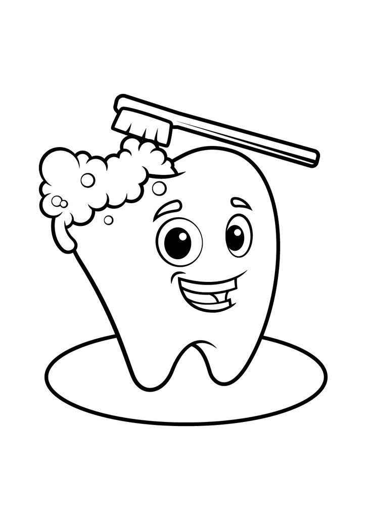 Desenho de Dentes para imprimir