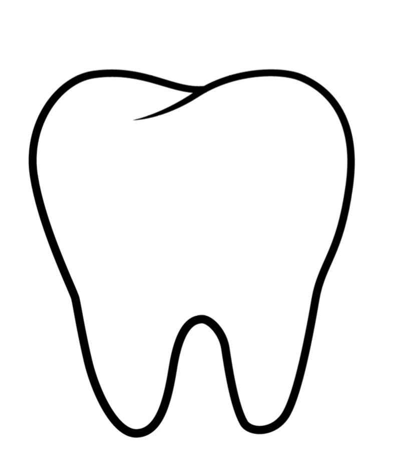 Desenho de Dentes para imprimir