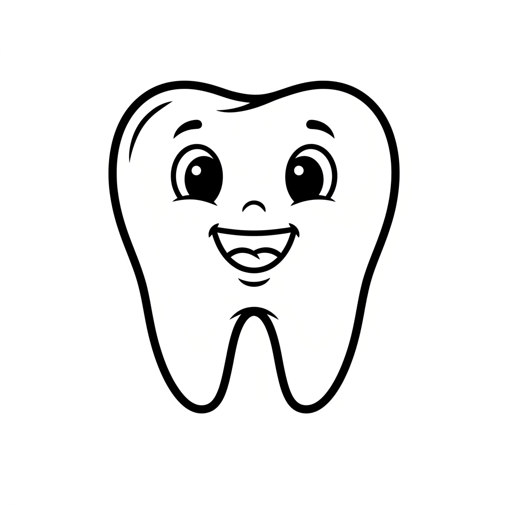 Desenho de Dentes para imprimir