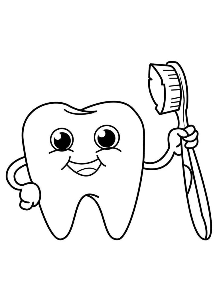 Desenho de Dentes para imprimir