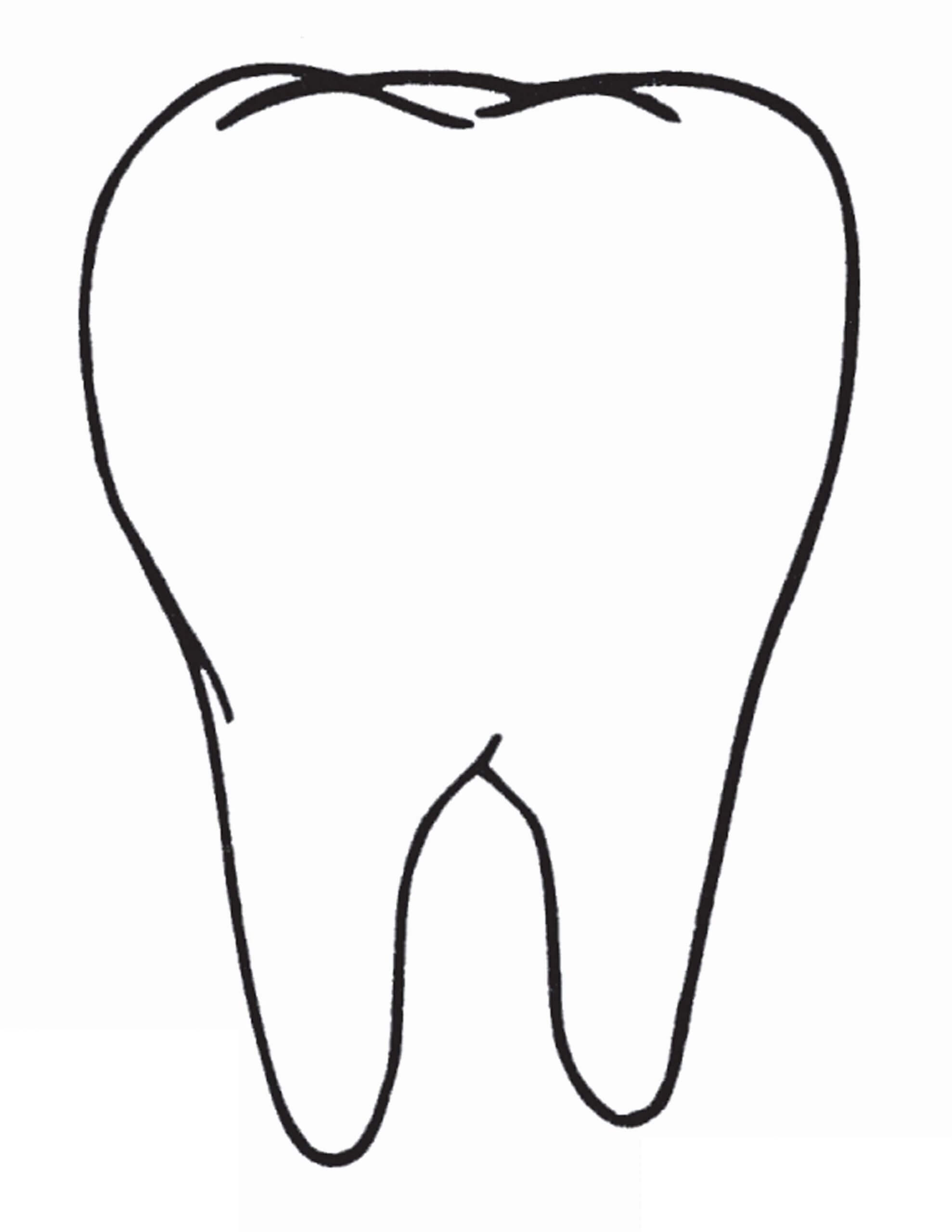 Desenho de Dentes para imprimir