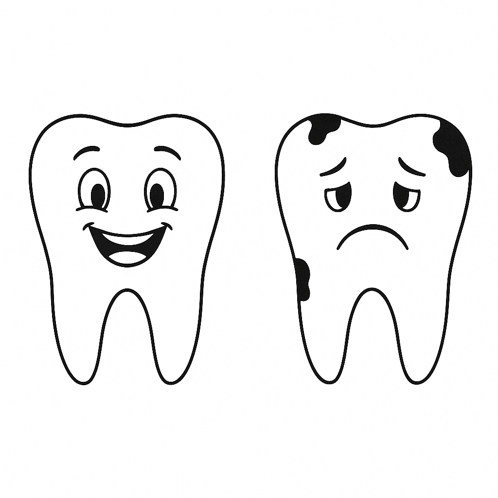 Desenho de Dentes para imprimir