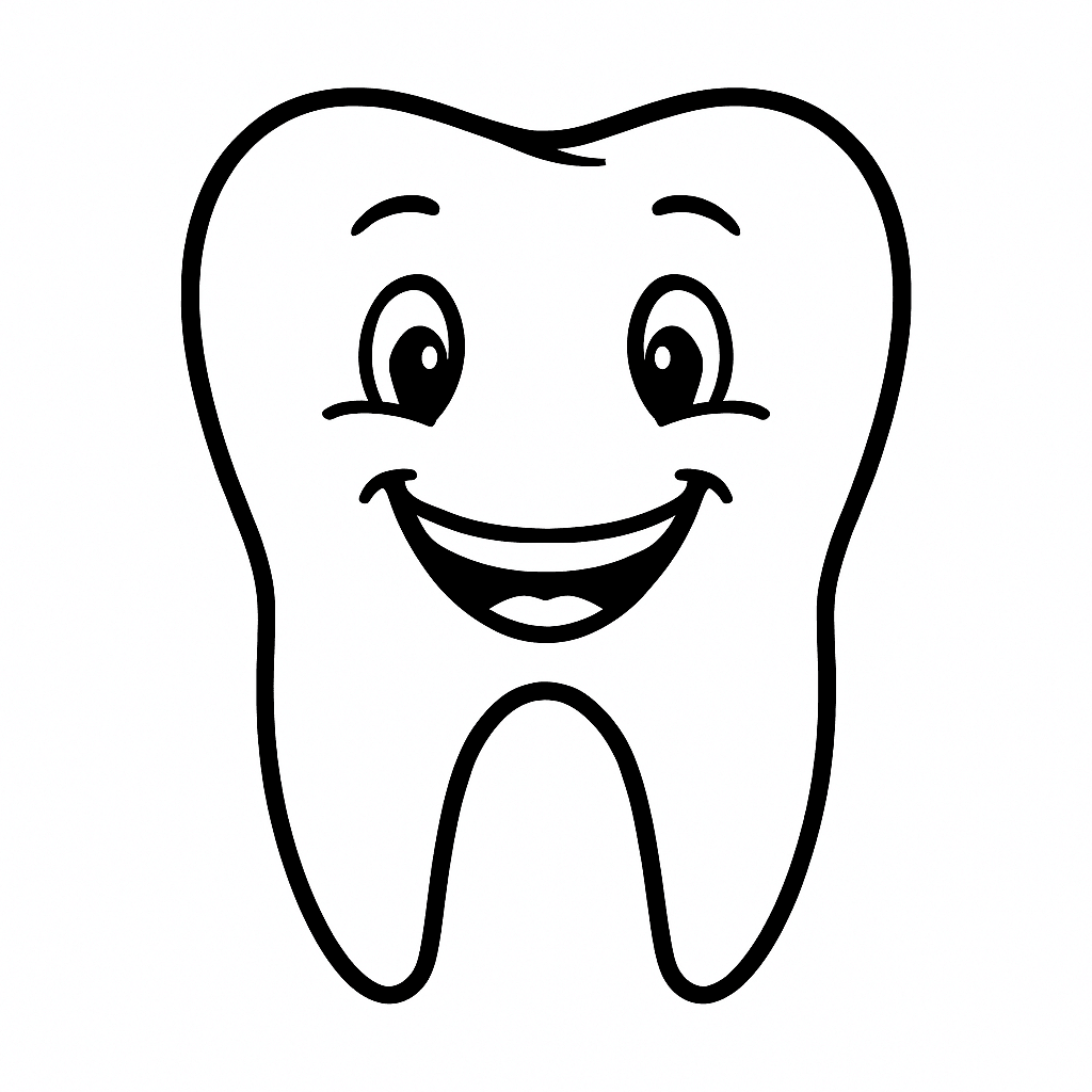 Desenho de Dentes para imprimir