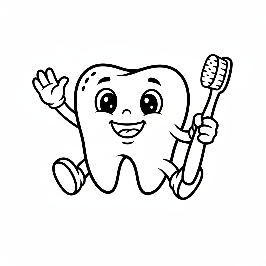Desenho de Dentes para imprimir