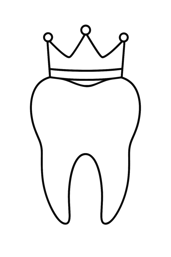 Desenho de Dentes para imprimir
