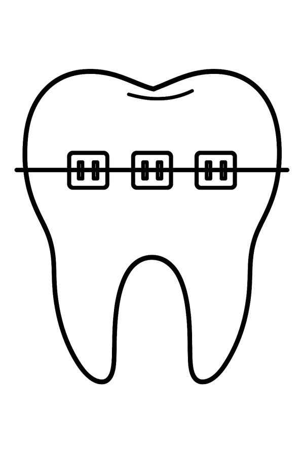 Desenho de Dentes para imprimir