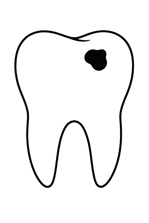 Desenho de Dentes para imprimir