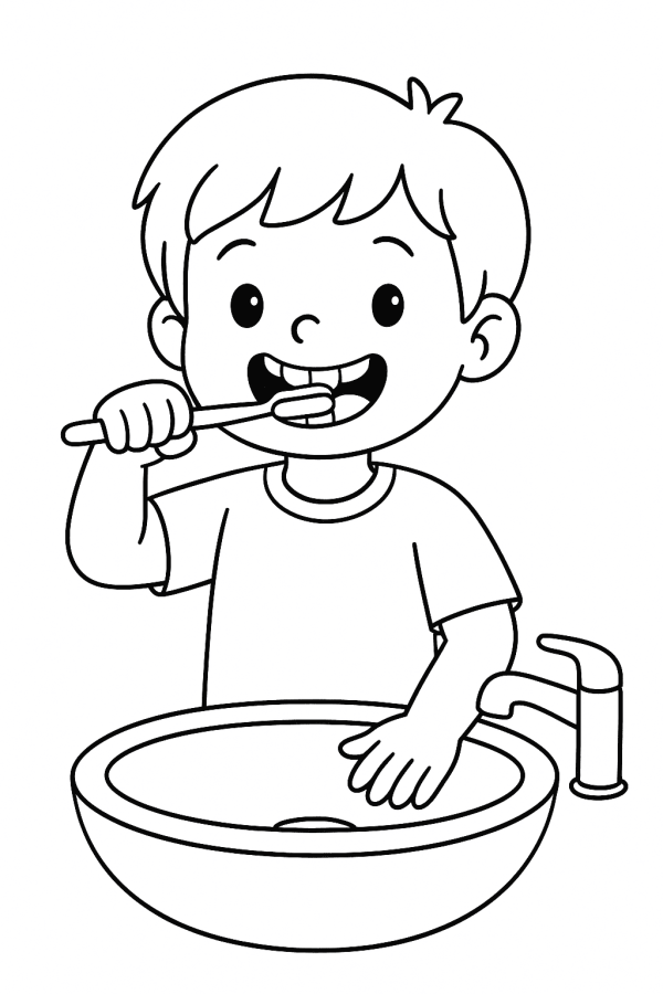 Desenho de Dentes para imprimir